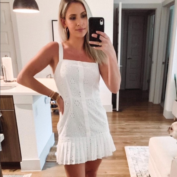 Alexis x Target Eyelet Sleeveless Pleated Dress - Picture 6 of 6